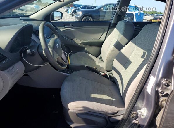 KMHCT4AE3HU173582 2017 HYUNDAI ACCENT Gray Вид салону спереду