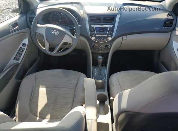 KMHCT4AE3HU173582 2017 HYUNDAI ACCENT Gray Вид панелі приладів