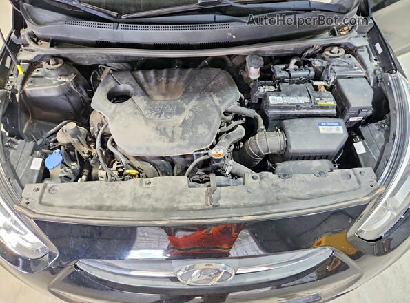 KMHCT4AE3HU290692 2017 HYUNDAI ACCENT Black უკანა სალონის ხედი