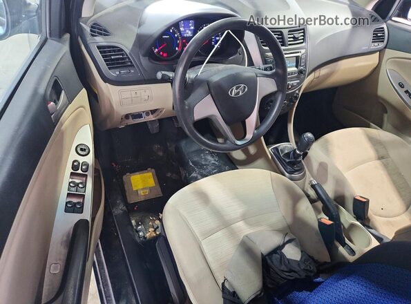 KMHCT4AE3HU290692 2017 HYUNDAI ACCENT Black წინა პანელის ხედი