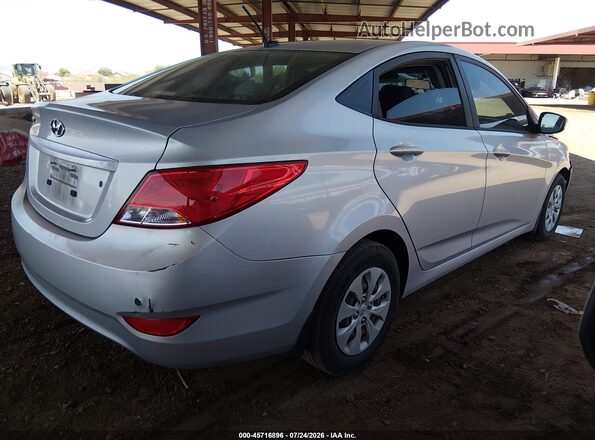 KMHCT4AE4GU077930 2016 HYUNDAI ACCENT Silver Tył prawy