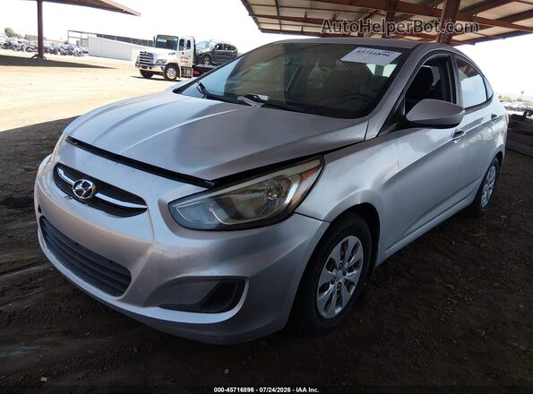 KMHCT4AE4GU077930 2016 HYUNDAI ACCENT Silver Przód lewy
