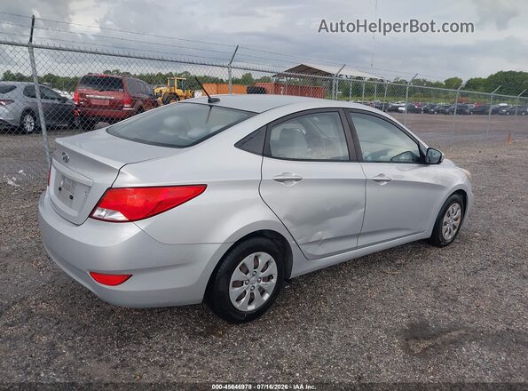 KMHCT4AE4GU077992 2016 HYUNDAI ACCENT Silver Tył prawy