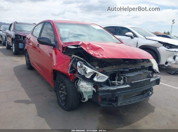 KMHCT4AE4GU078303 2016 HYUNDAI ACCENT Red Դիմացի տեսք