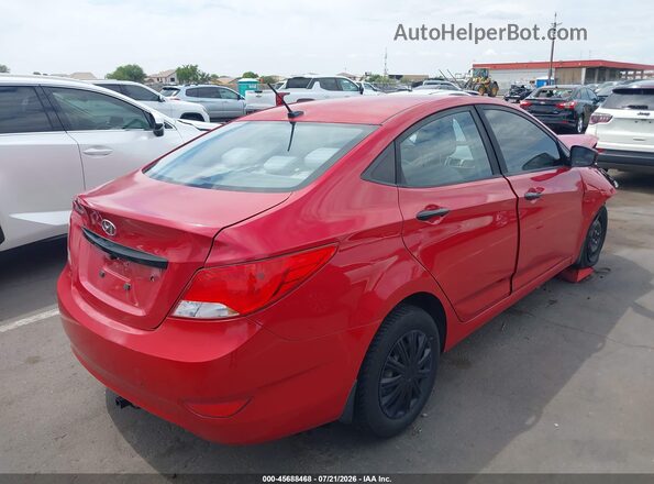 KMHCT4AE4GU078303 2016 HYUNDAI ACCENT Red Հետևի աջ