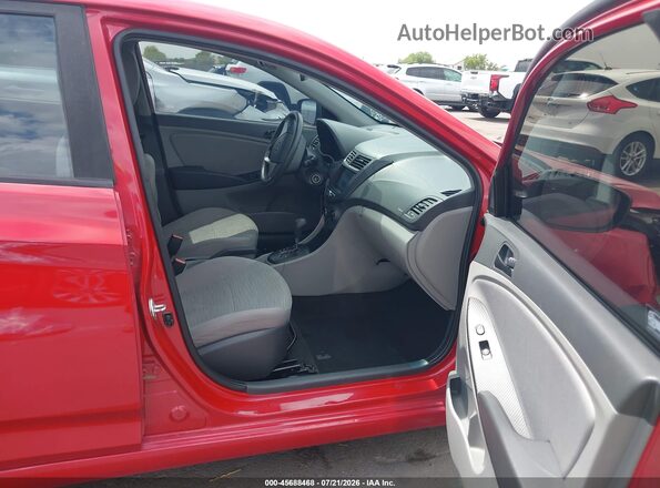 KMHCT4AE4GU078303 2016 HYUNDAI ACCENT Red Սալոնի դիմացի տեսք