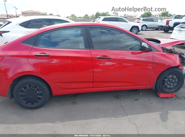 KMHCT4AE4GU078303 2016 HYUNDAI ACCENT Red Սալոնի հետևի տեսք