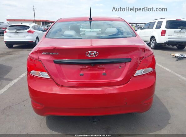 KMHCT4AE4GU078303 2016 HYUNDAI ACCENT Red 