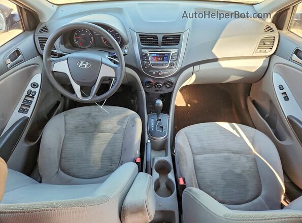 KMHCT4AE4GU114488 2016 HYUNDAI ACCENT Белый Вид панели приборов
