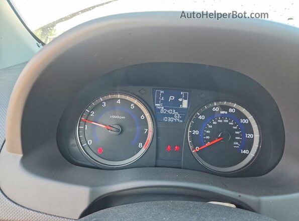 KMHCT4AE4GU114488 2016 HYUNDAI ACCENT Белый Вид щитка приборов