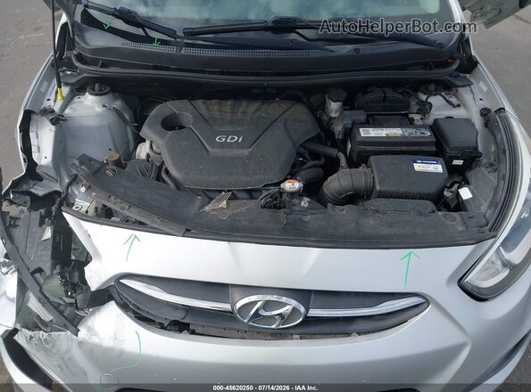 KMHCT4AE4GU944372 2016 HYUNDAI ACCENT Silver Widok z tyłu