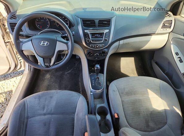 KMHCT4AE4GU948874 2016 HYUNDAI ACCENT Silver Вид панелі приладів