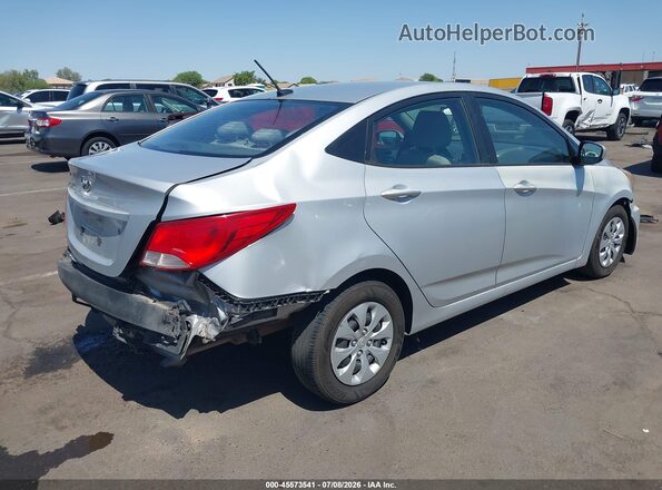 KMHCT4AE4GU980577 2016 HYUNDAI ACCENT Silver Trasero derecho