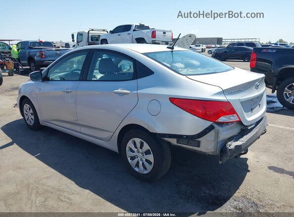 KMHCT4AE4GU980577 2016 HYUNDAI ACCENT Silver Trasero izquierdo
