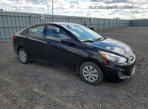 KMHCT4AE4GU983804 2016 HYUNDAI ACCENT Черный Передняя правая четверть