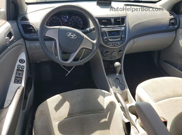 KMHCT4AE4GU999338 2016 HYUNDAI ACCENT Серебряный Вид панели приборов