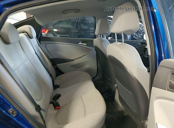 KMHCT4AE4HU268197 2017 HYUNDAI ACCENT Blue უკანა სავარძლების ხედი