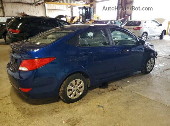 KMHCT4AE4HU268197 2017 HYUNDAI ACCENT Blue უკანა მარჯვენა