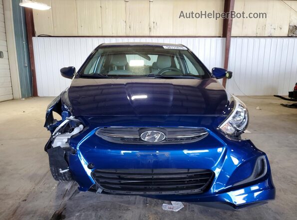 KMHCT4AE4HU268197 2017 HYUNDAI ACCENT Blue წინა ხედი