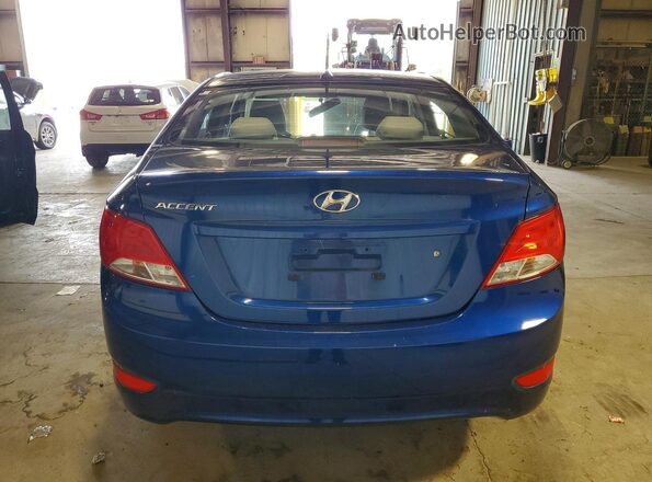 KMHCT4AE4HU268197 2017 HYUNDAI ACCENT Blue უკანა ხედი