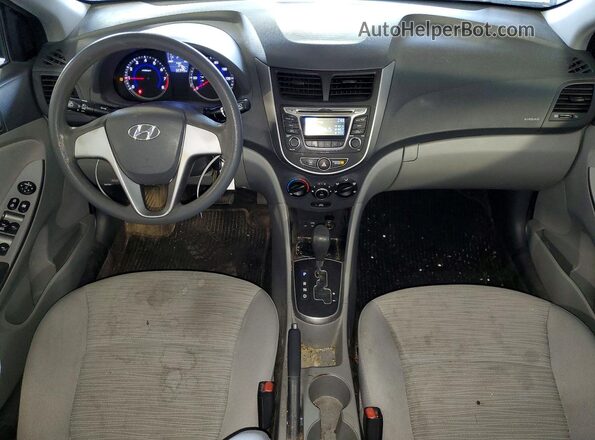 KMHCT4AE4HU268197 2017 HYUNDAI ACCENT Blue წინა პანელის ხედი