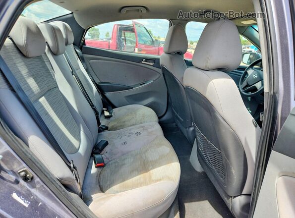 KMHCT4AE4HU323750 2017 HYUNDAI ACCENT Gray უკანა სავარძლების ხედი