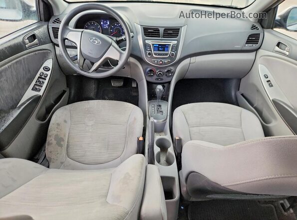 KMHCT4AE5GU089309 2016 HYUNDAI ACCENT Silver Вид панелі приладів