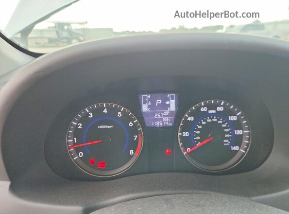 KMHCT4AE5GU089309 2016 HYUNDAI ACCENT Silver Вид щитка приладів
