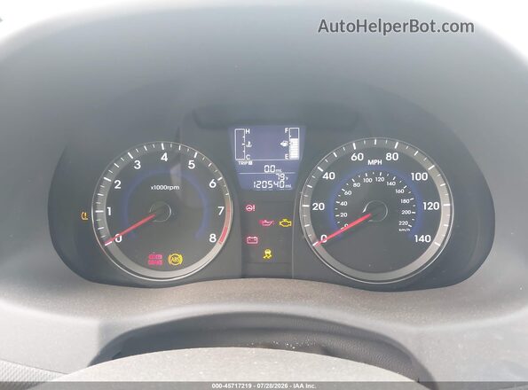 KMHCT4AE5GU166888 2016 HYUNDAI ACCENT Gray Vista de los asientos traseros