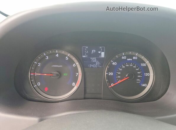 KMHCT4AE5HU223849 2017 HYUNDAI ACCENT Blue Սարքավորումների վահանակի տեսք