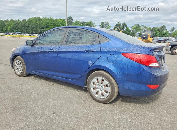 KMHCT4AE5HU223849 2017 HYUNDAI ACCENT Blue Հետևի ձախ