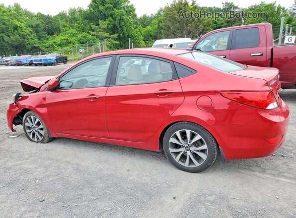 KMHCT4AE5HU271786 2017 HYUNDAI ACCENT Red Tył lewy