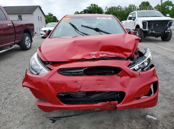 KMHCT4AE5HU271786 2017 HYUNDAI ACCENT Red Widok z przodu