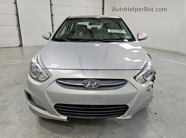 KMHCT4AE5HU306987 2017 HYUNDAI ACCENT Silver წინა ხედი