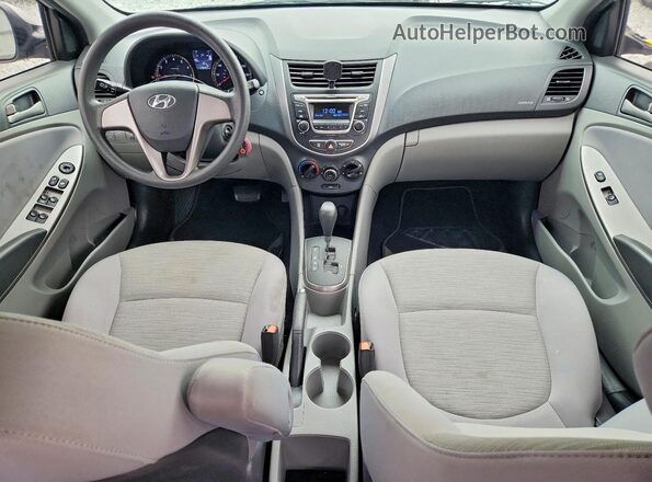 KMHCT4AE5HU307976 2017 HYUNDAI ACCENT Silver Առջևի վահանակի տեսք