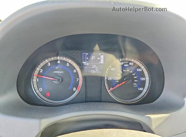 KMHCT4AE5HU312871 2017 HYUNDAI ACCENT Silver Instrument cluster view