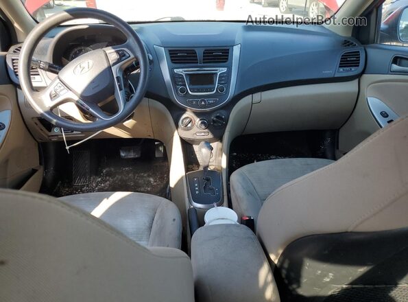 KMHCT4AE5HU360211 2017 HYUNDAI ACCENT Red Vista del salpicadero