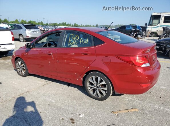 KMHCT4AE5HU360211 2017 HYUNDAI ACCENT Red Trasero izquierdo