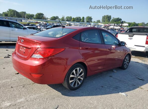 KMHCT4AE5HU360211 2017 HYUNDAI ACCENT Red Trasero derecho