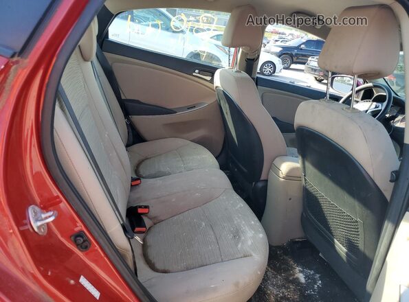KMHCT4AE5HU360211 2017 HYUNDAI ACCENT Red Vista de los asientos traseros