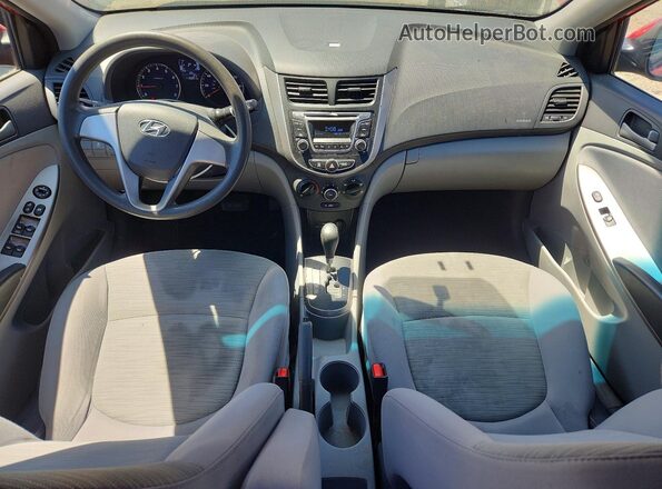 KMHCT4AE5HU381415 2017 HYUNDAI ACCENT Красный Вид панели приборов