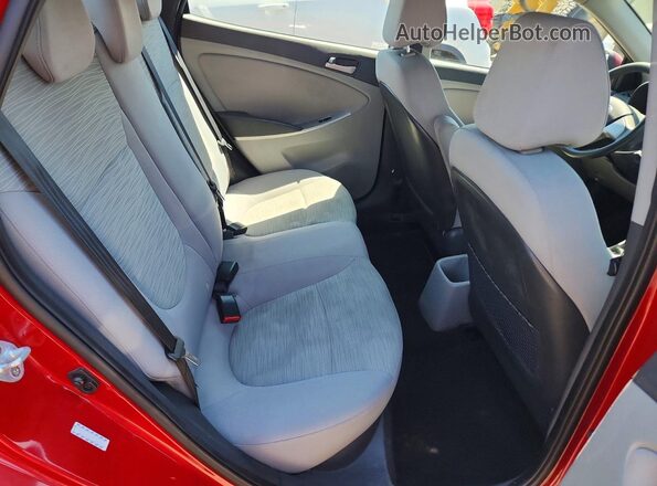 KMHCT4AE5HU381415 2017 HYUNDAI ACCENT Красный Вид задних сидений