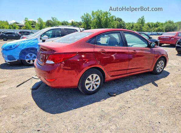 KMHCT4AE5HU381415 2017 HYUNDAI ACCENT Красный Задняя правая четверть