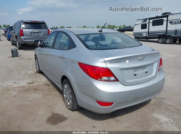 KMHCT4AE6GU011802 2016 HYUNDAI ACCENT Silver Задня ліва чверть