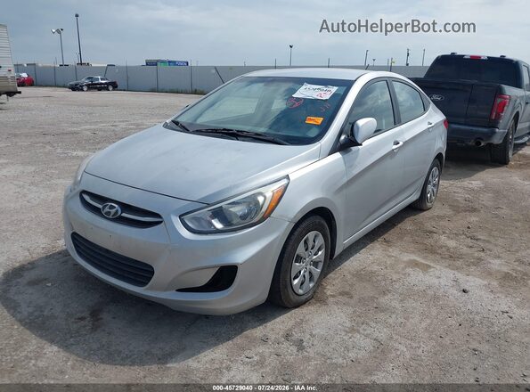 KMHCT4AE6GU011802 2016 HYUNDAI ACCENT Silver Передня ліва чверть