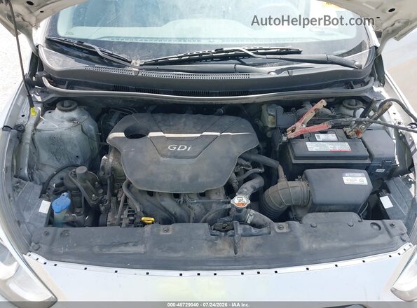 KMHCT4AE6GU011802 2016 HYUNDAI ACCENT Silver Вид ззаду