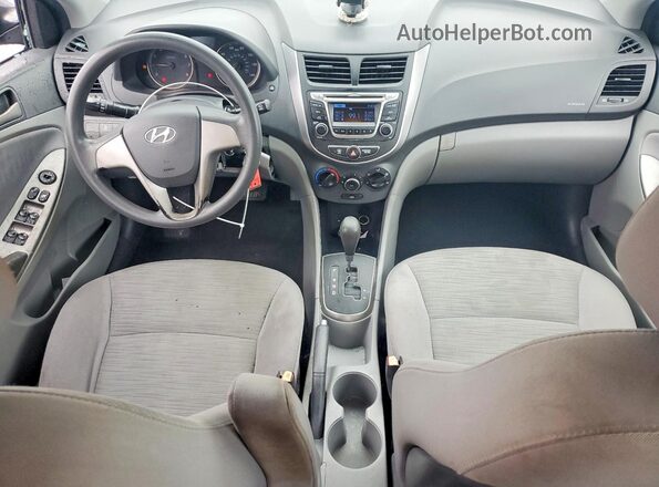 KMHCT4AE6GU067898 2016 HYUNDAI ACCENT Silver Vista del salpicadero