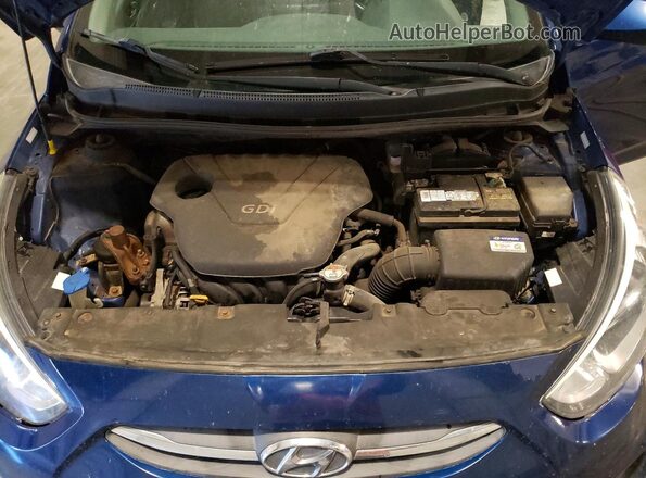 KMHCT4AE6GU105520 2016 HYUNDAI ACCENT Blue Vista interior trasera