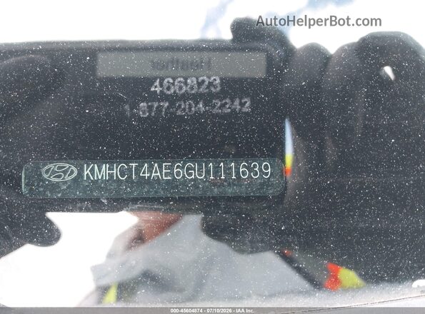 KMHCT4AE6GU111639 2016 HYUNDAI ACCENT White 