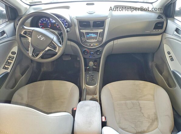 KMHCT4AE6GU139621 2016 HYUNDAI ACCENT Silver Вид панелі приладів